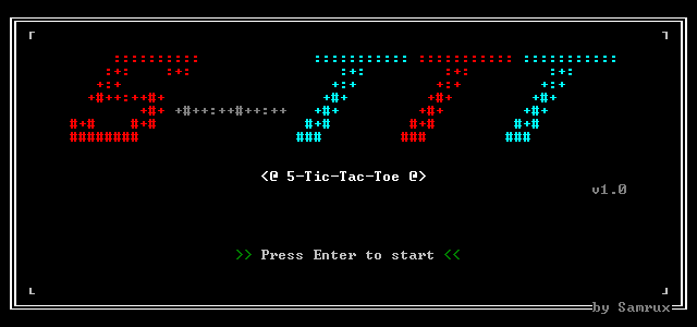 I programmed a tiny game. It's Tic-Tac-Toe under a new light