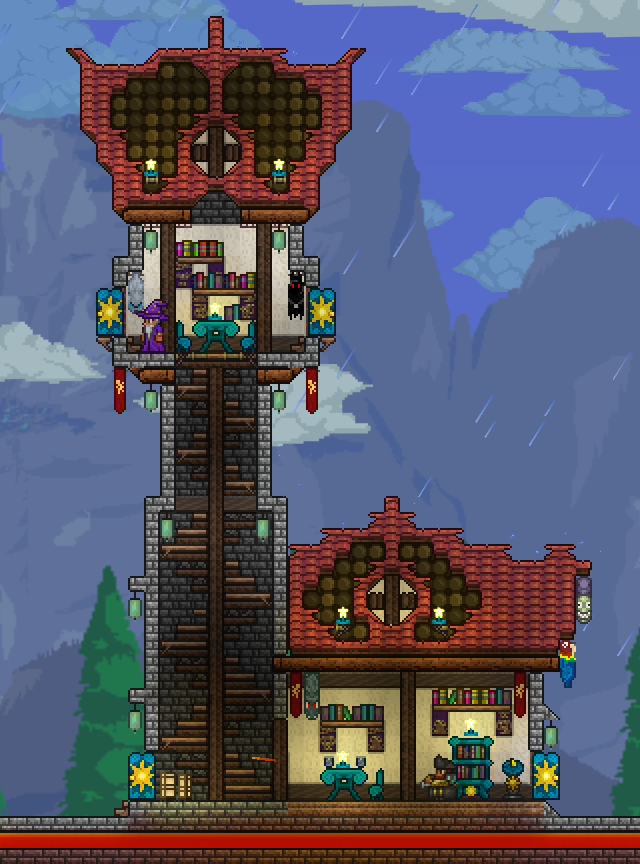 This is a tower i built in my expert mode world. 