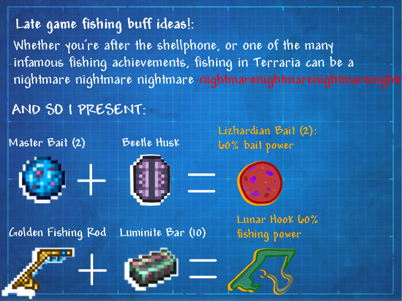 Items - Late game grind-fishing sucks What if there was a boost to  fishing power late game to help with some of the grindy-er completionist  challenges?