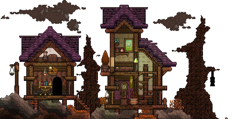 Halloween Village Houses.png