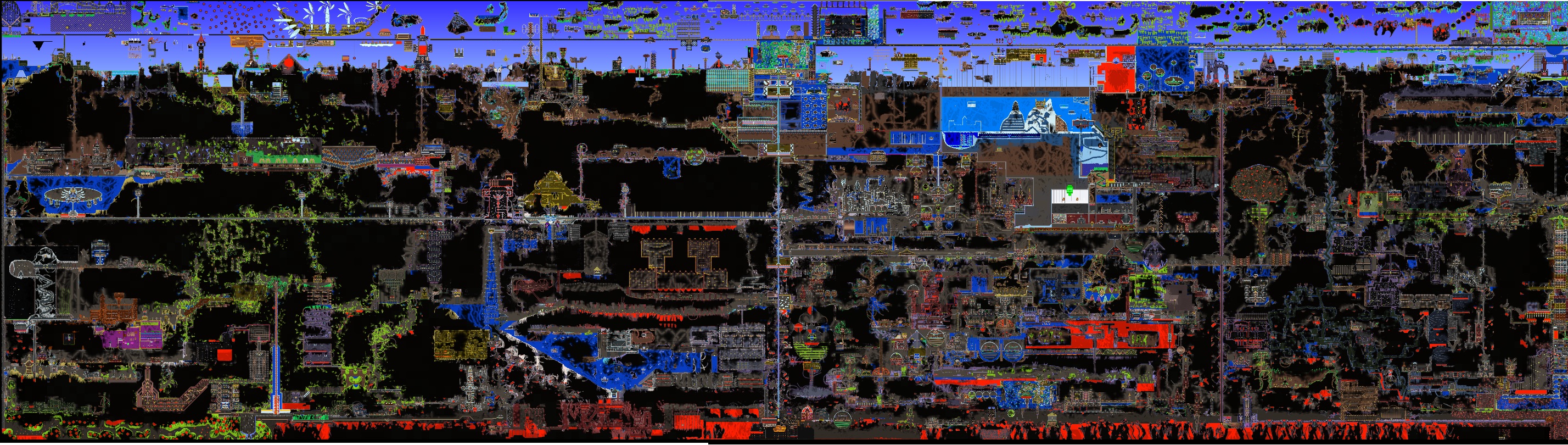 Minimap of the largest map ever made | Terraria Community Forums