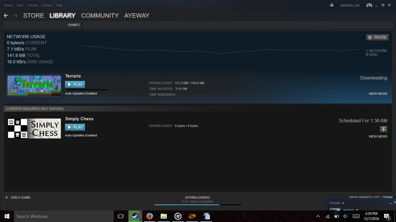 PC - Terraria will not fully download on Steam.