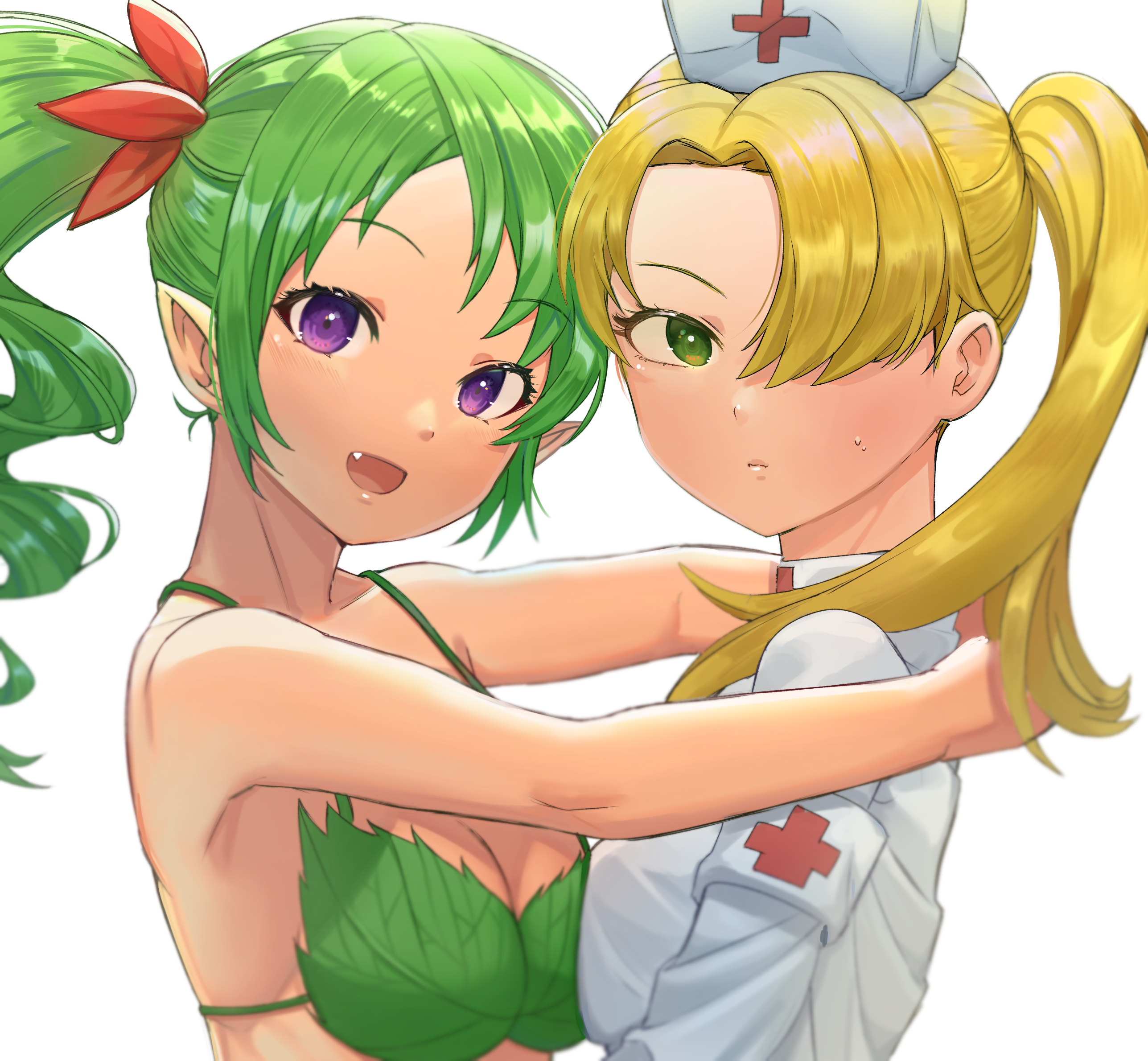 Terraria_10th_Anniversary_Competition_Art_By_Putti-Only_Dryad_And_Nurse.png