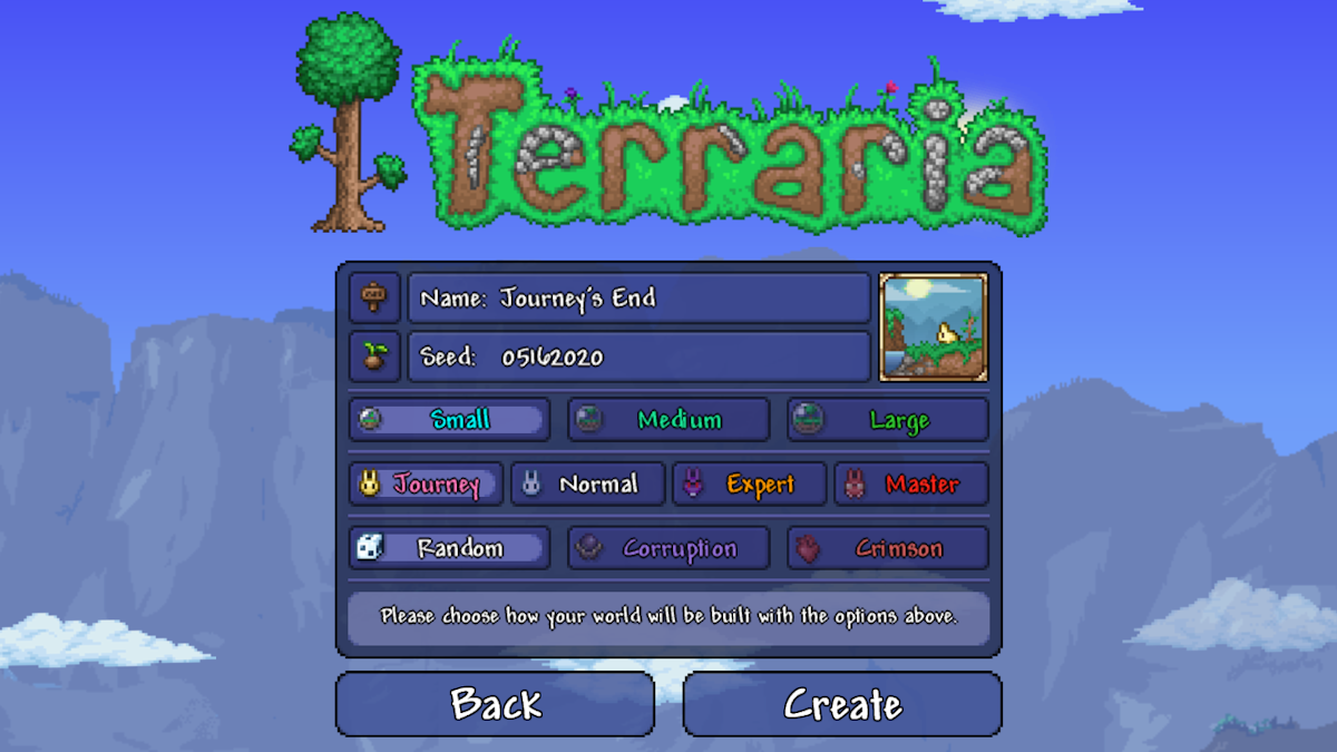 PCGamesN on X: Terraria 1.4.5 is burying even more secrets in its  challenge seeds Terraria's next (and final?) update is in the last stages  of development, so Re-Logic shares how it's making